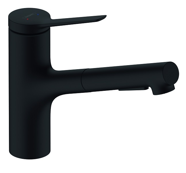 MITIGEUR EVIER HANSGROHE ZESIS M33 150 1 JET  NOIR MAT