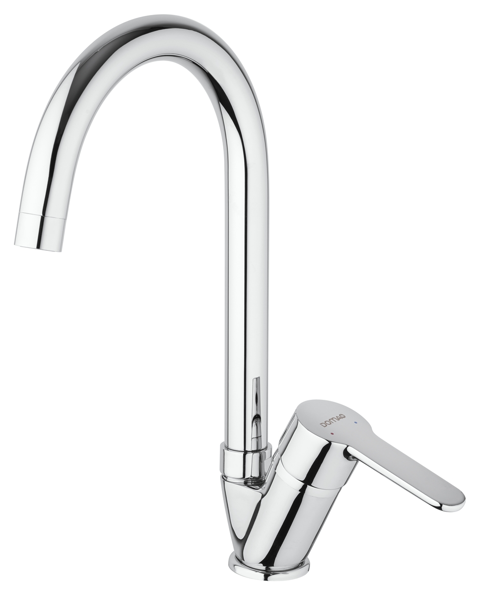 MITIGEUR D'EVIER DOMAO 100 MONOTROU A BEC HAUT ET BUTEE A 50