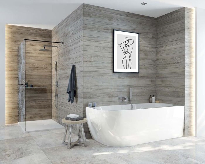 murale asymétrique à droite