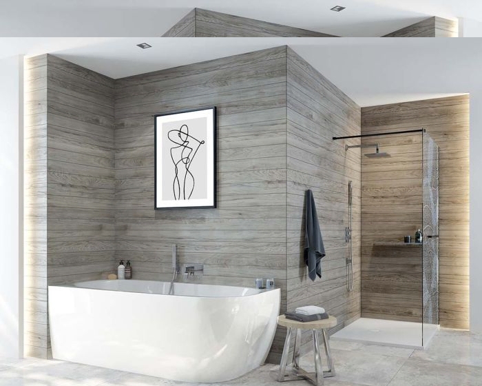 murale asymétrique à gauche