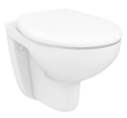 CUVETTE WC SUSPENDUE DOMAO ACCESS SANS BRIDE AVEC ABATTANT