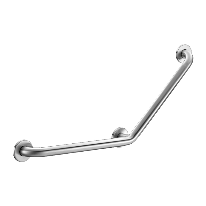 Barre de maintien coudée 135° Basic inox 304 poli satiné