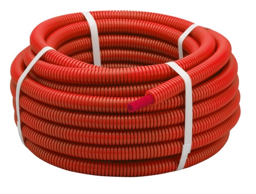 Tube PER Gainé rouge en couronne
