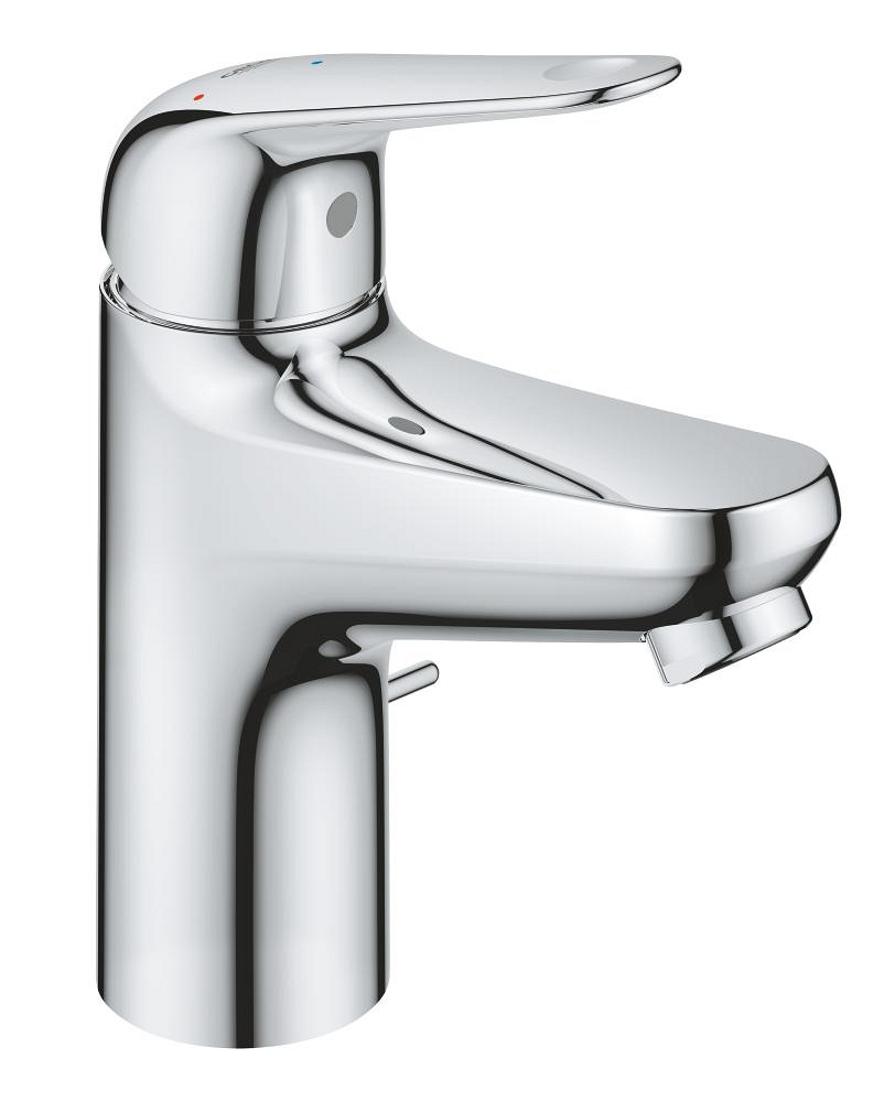 MITIGEUR DE LAVABO TAILLE S AVEC TIRETTE EUROECO CHROMÉ GROH