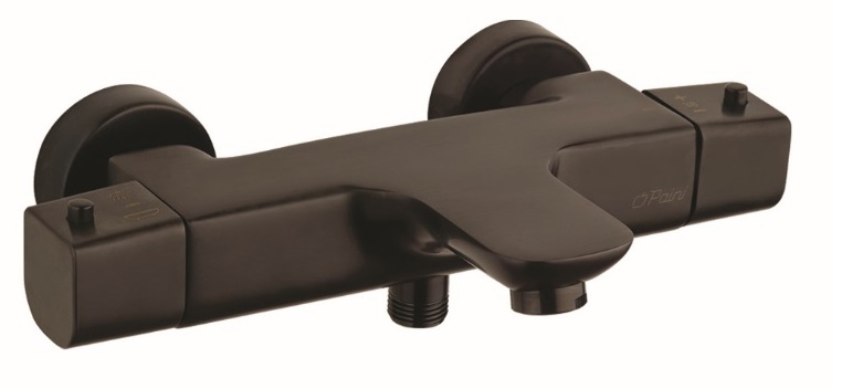 MITIGEUR THERMOSTATIQUE BAIN-DOUCHE DOMAO 300 SANS INVERSEUR NOIR MAT