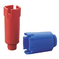 1/2 plastique bleu