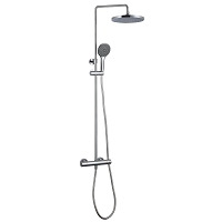 Douche de tête anticalcaire à rotule diam 225 mm Chromé - TRES 13431513 -  Vita Habitat